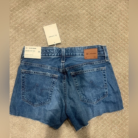 AG Adriano Goldschmied Hailey Cut-Off Denim Shorts NWT Size 25 – Vintage Wash - Picture 2 of 8